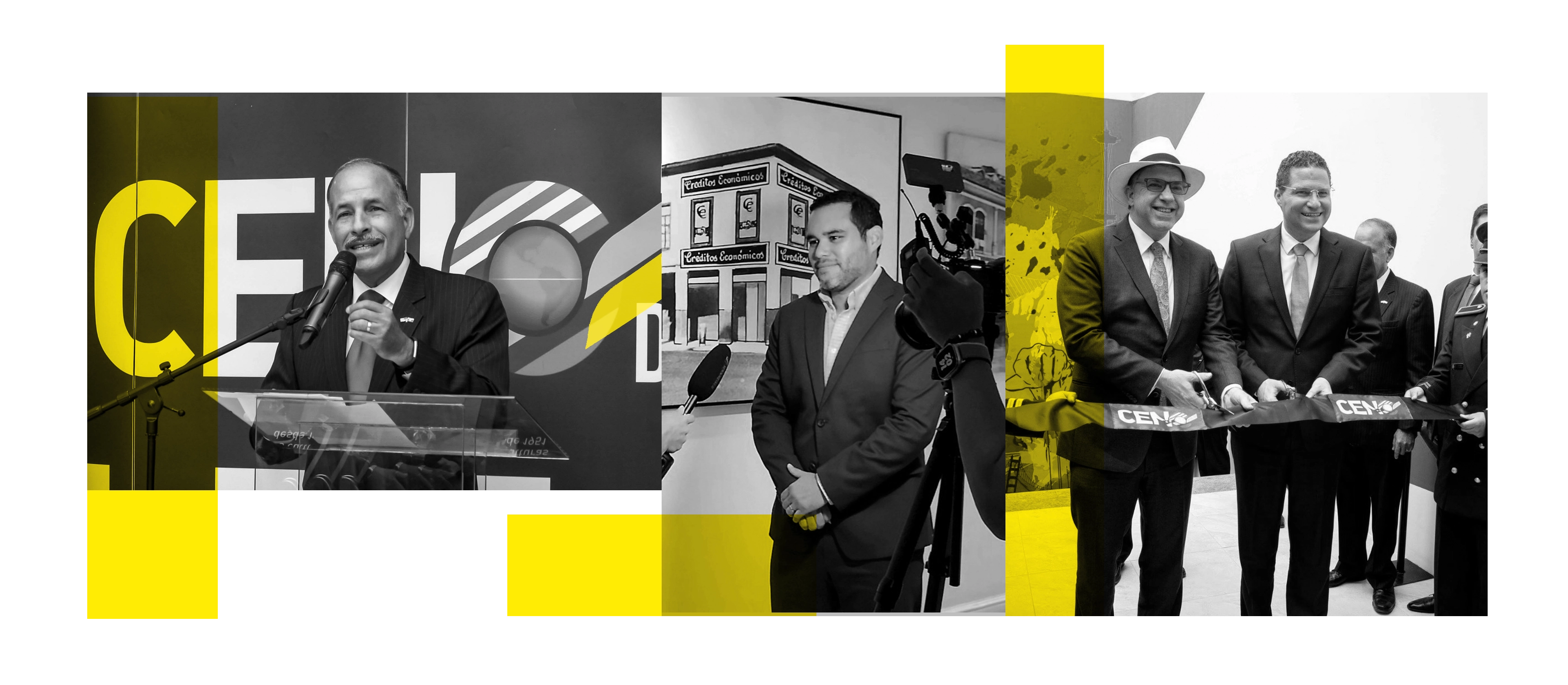 Andrés Pacheco en la inauguración de CEN Quito Bicentenario y en el media training de Créditos Económicos CRECOS